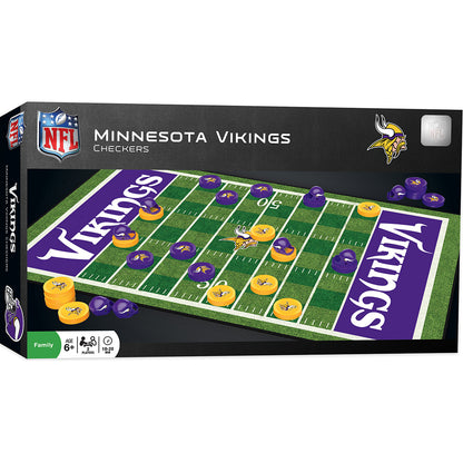 Minnesota Vikings Checkers Board Game by Masterpieces