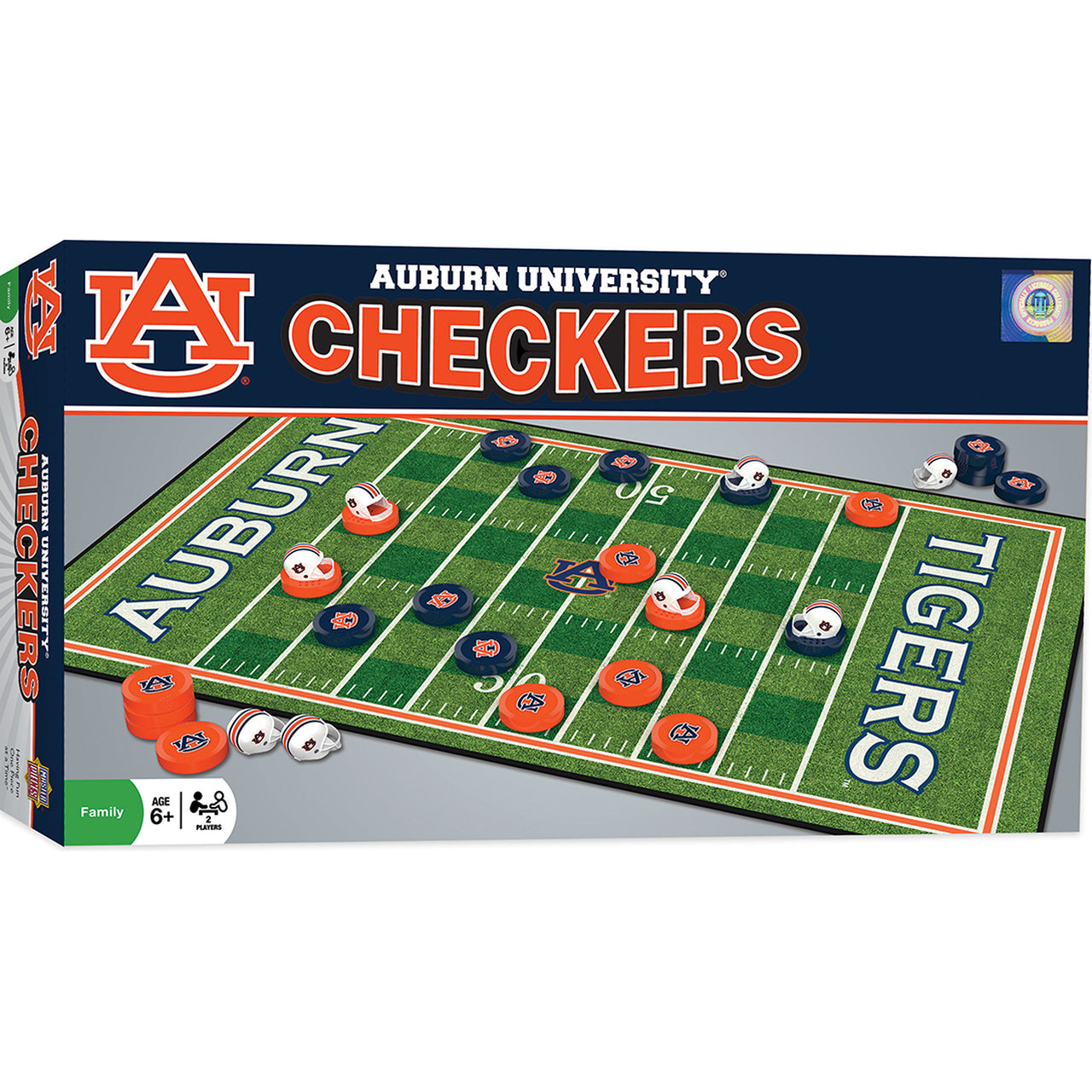 Auburn Checkers Board Game by Masterpieces