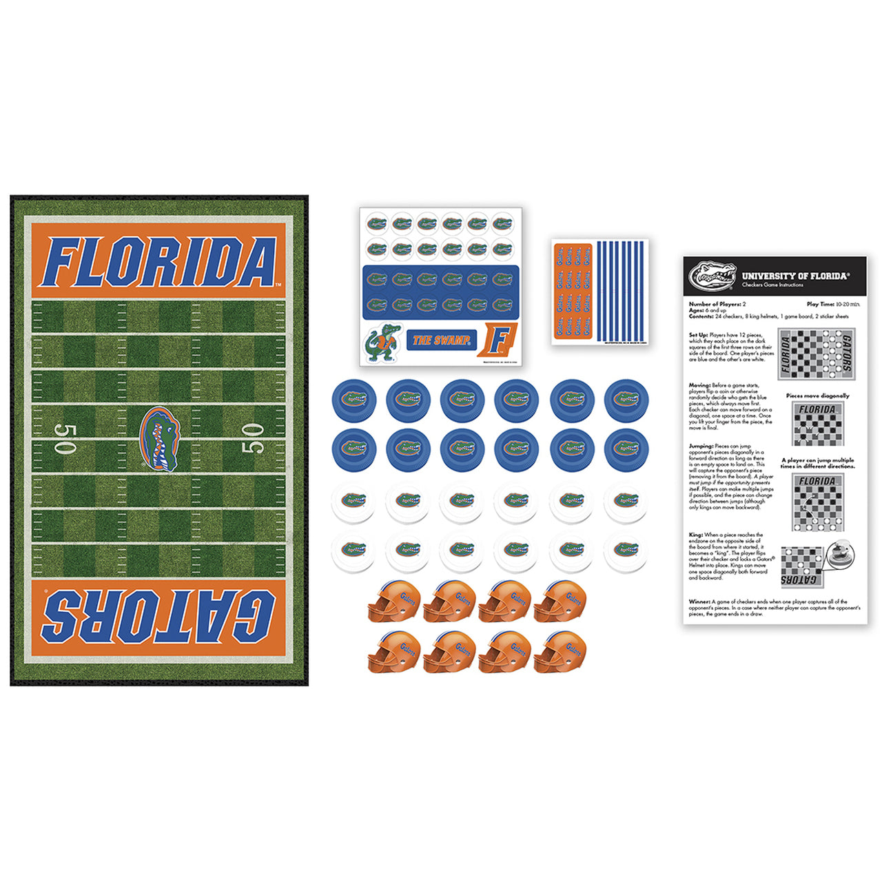 Florida Gators Checkers Board Game by Masterpieces