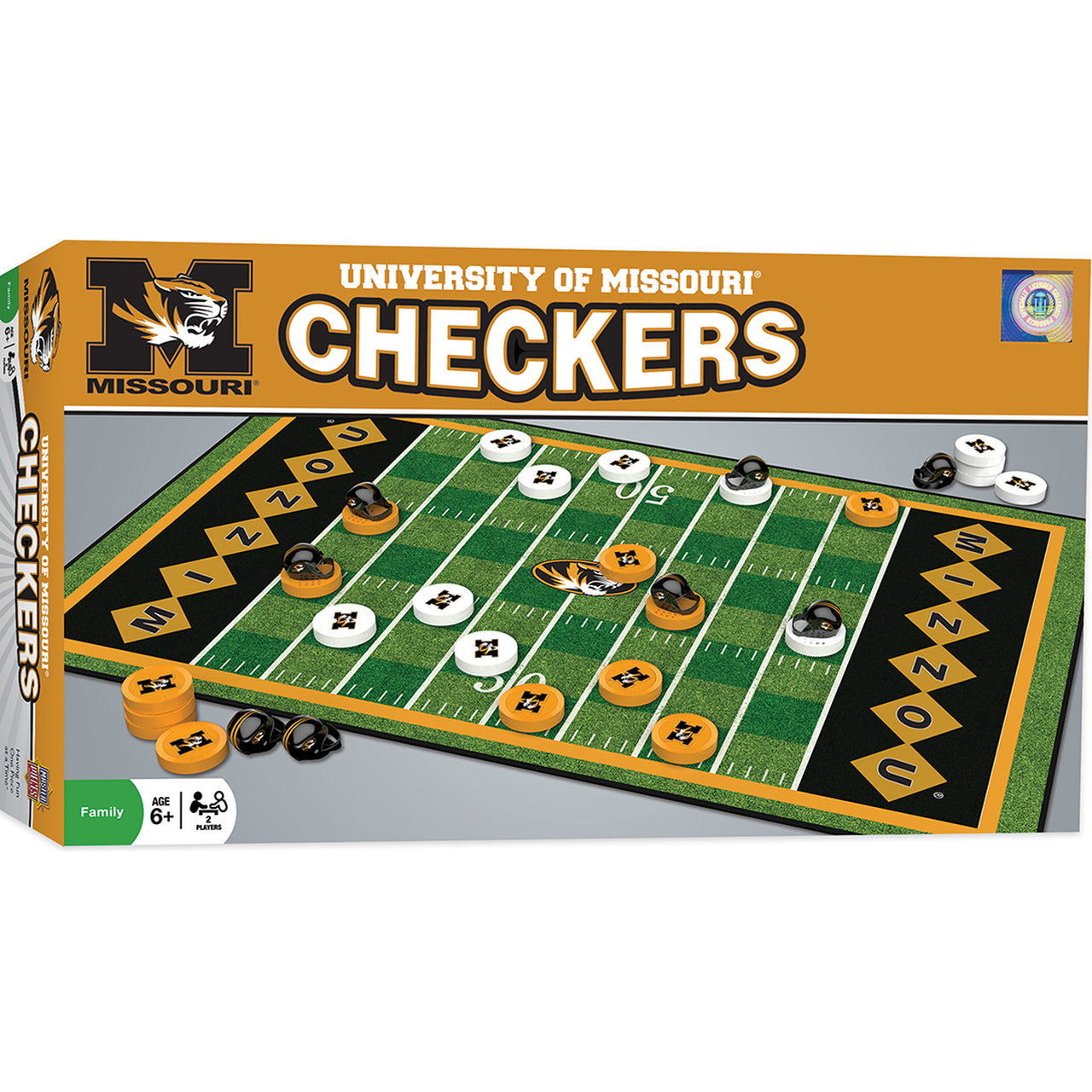 Missouri Tigers Checkers Board Game by Masterpieces