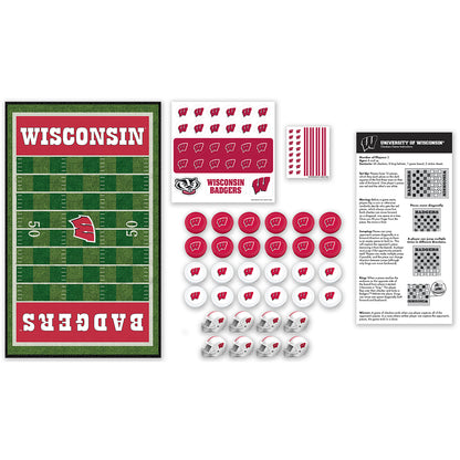 Wisconsin Badgers Checkers Board Game by Masterpieces