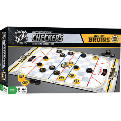 Boston Bruins Checkers Board Game by Masterpieces