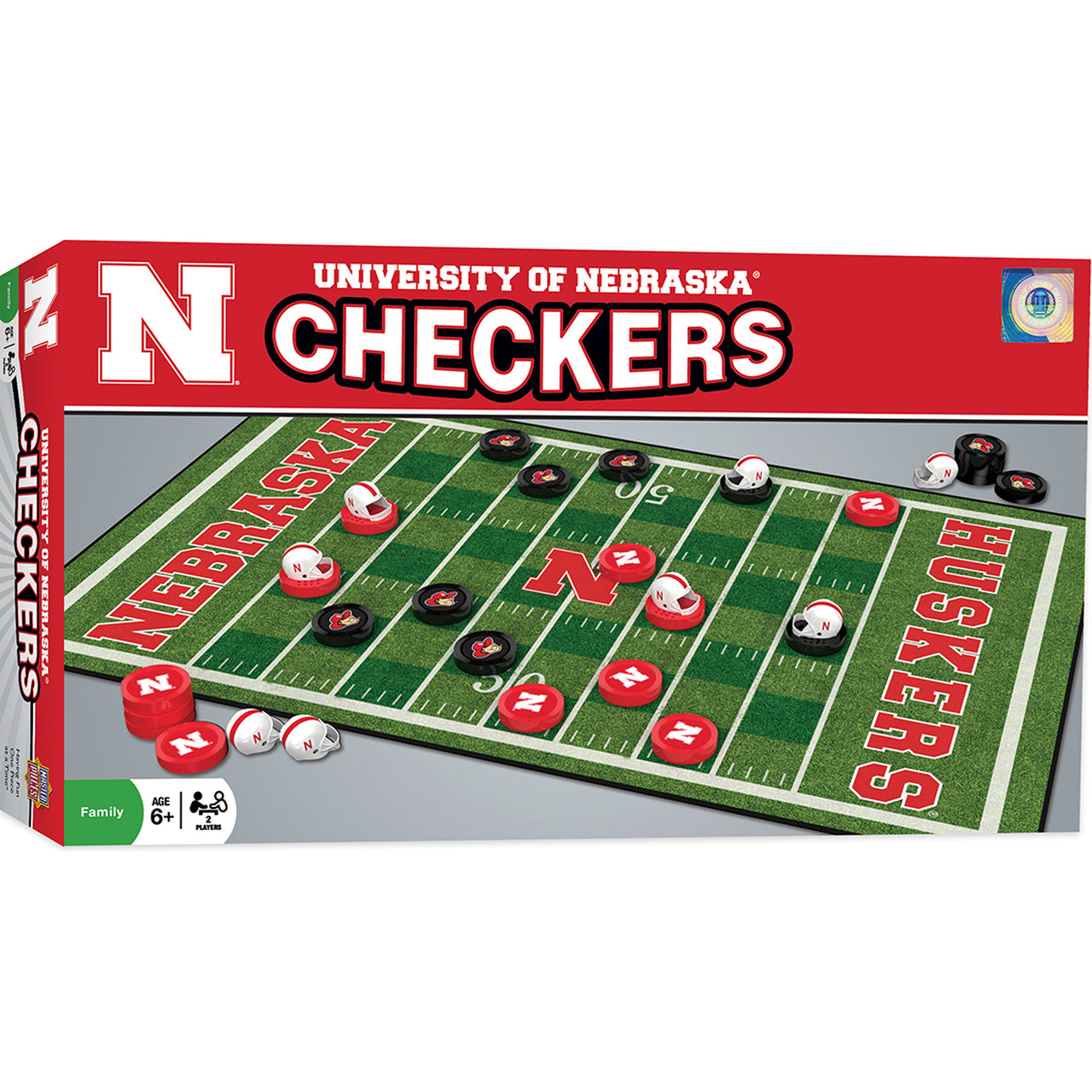Nebraska Cornhuskers Checkers Board Game by Masterpieces