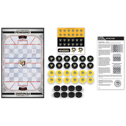 Pittsburgh Penguins Checkers Board Game by Masterpieces