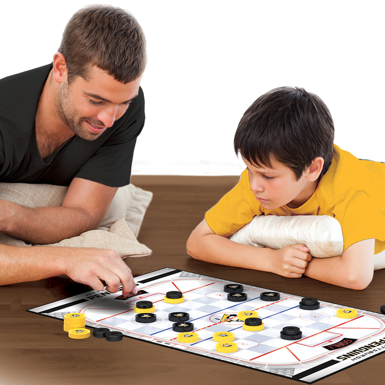 Pittsburgh Penguins Checkers Board Game by Masterpieces
