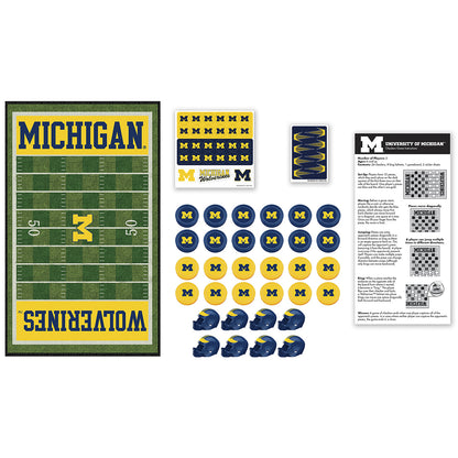 Michigan Wolverines Checkers Board Game by Masterpieces