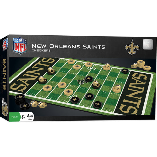 New Orleans Saints Checkers Board Game by Masterpieces