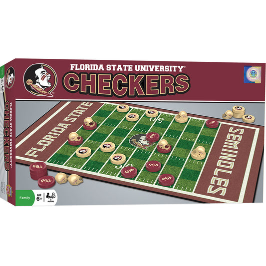 Florida State Seminoles Checkers Board Game by Masterpieces
