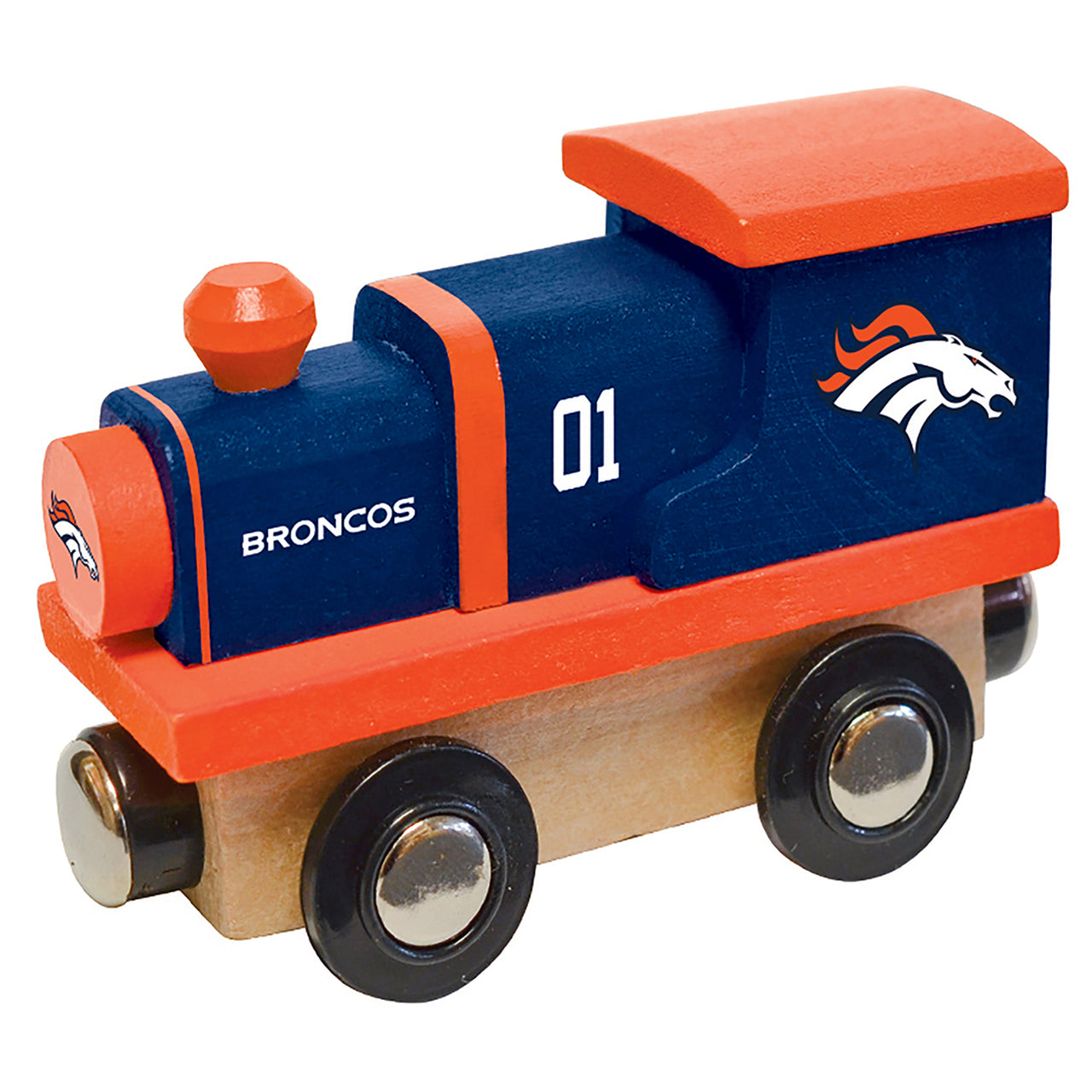 Denver Broncos Wooden Toy Train Engine by Masterpieces