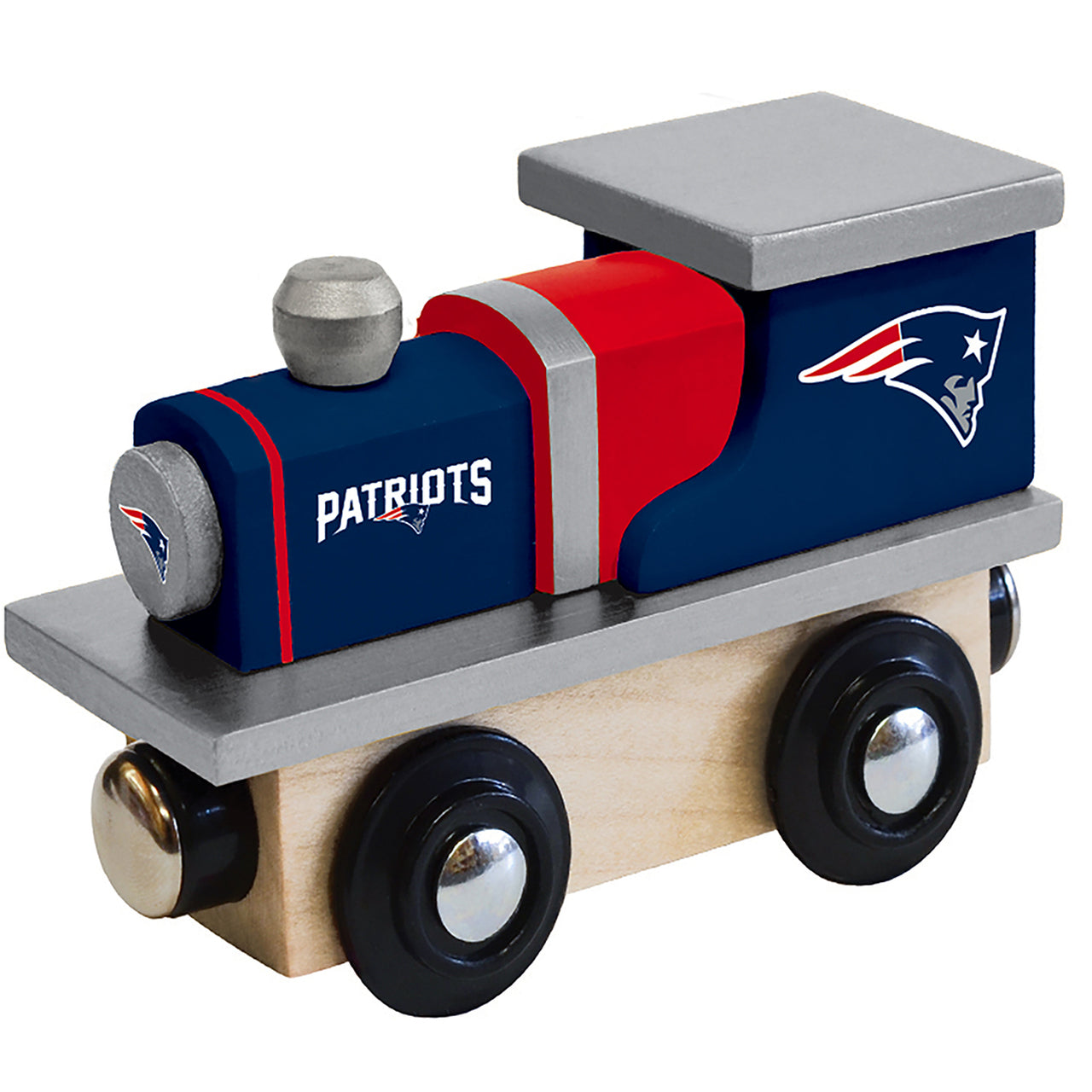 New England Patriots Wooden Toy Train Engine by Masterpieces