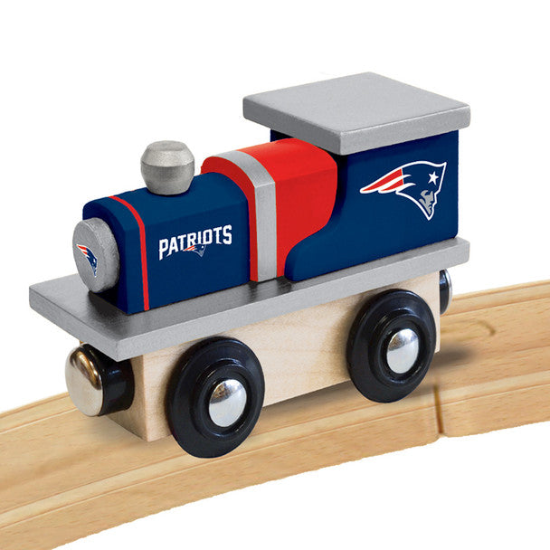 New England Patriots Wooden Toy Train Engine by Masterpieces