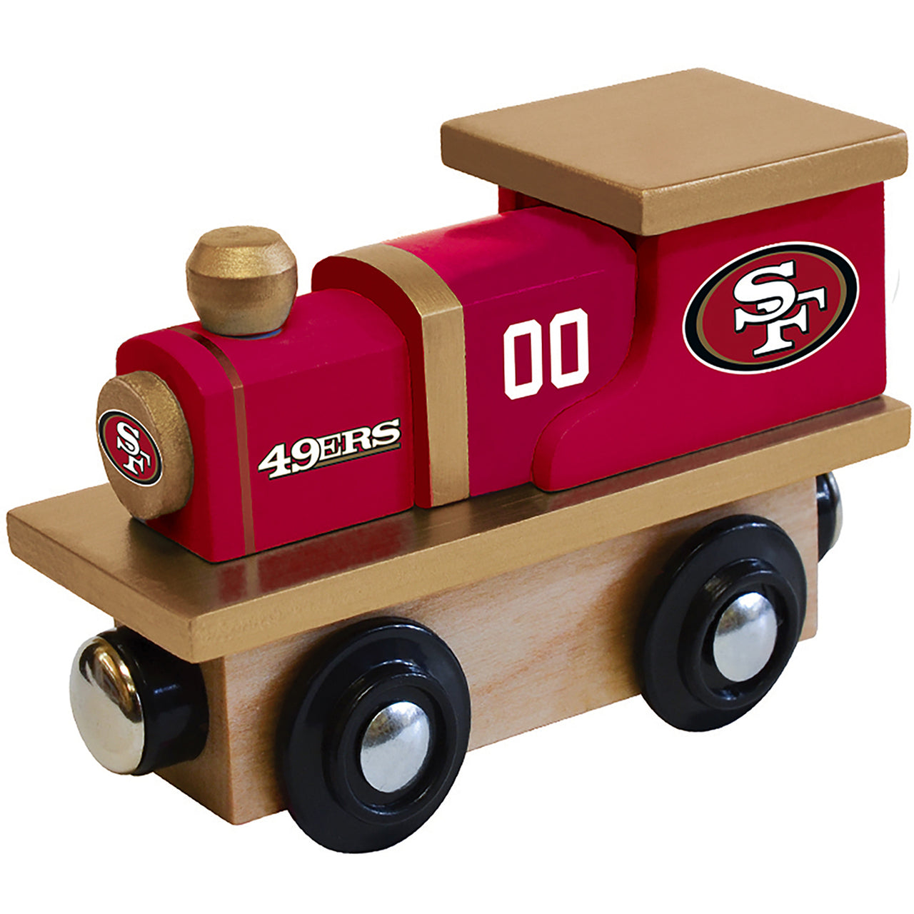 San Francisco 49ers Wooden Toy Train Engine by Masterpieces