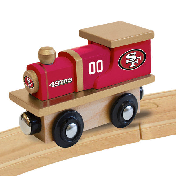 San Francisco 49ers Wooden Toy Train Engine by Masterpieces