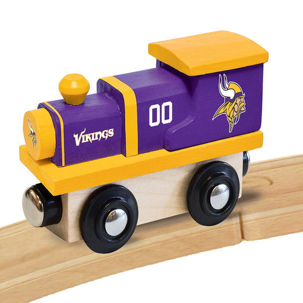 Minnesota Vikings Wooden Toy Train Engine by Masterpieces