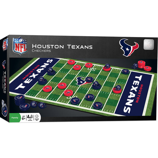 Houston Texans Checkers Board Game by Masterpieces