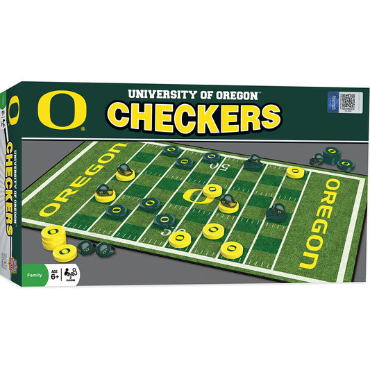 Oregon Ducks Checkers Board Game by Masterpieces