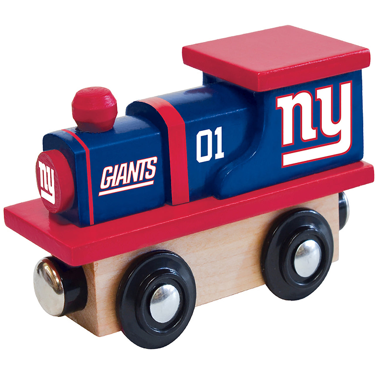 New York Giants Wooden Toy Train Engine by Masterpieces