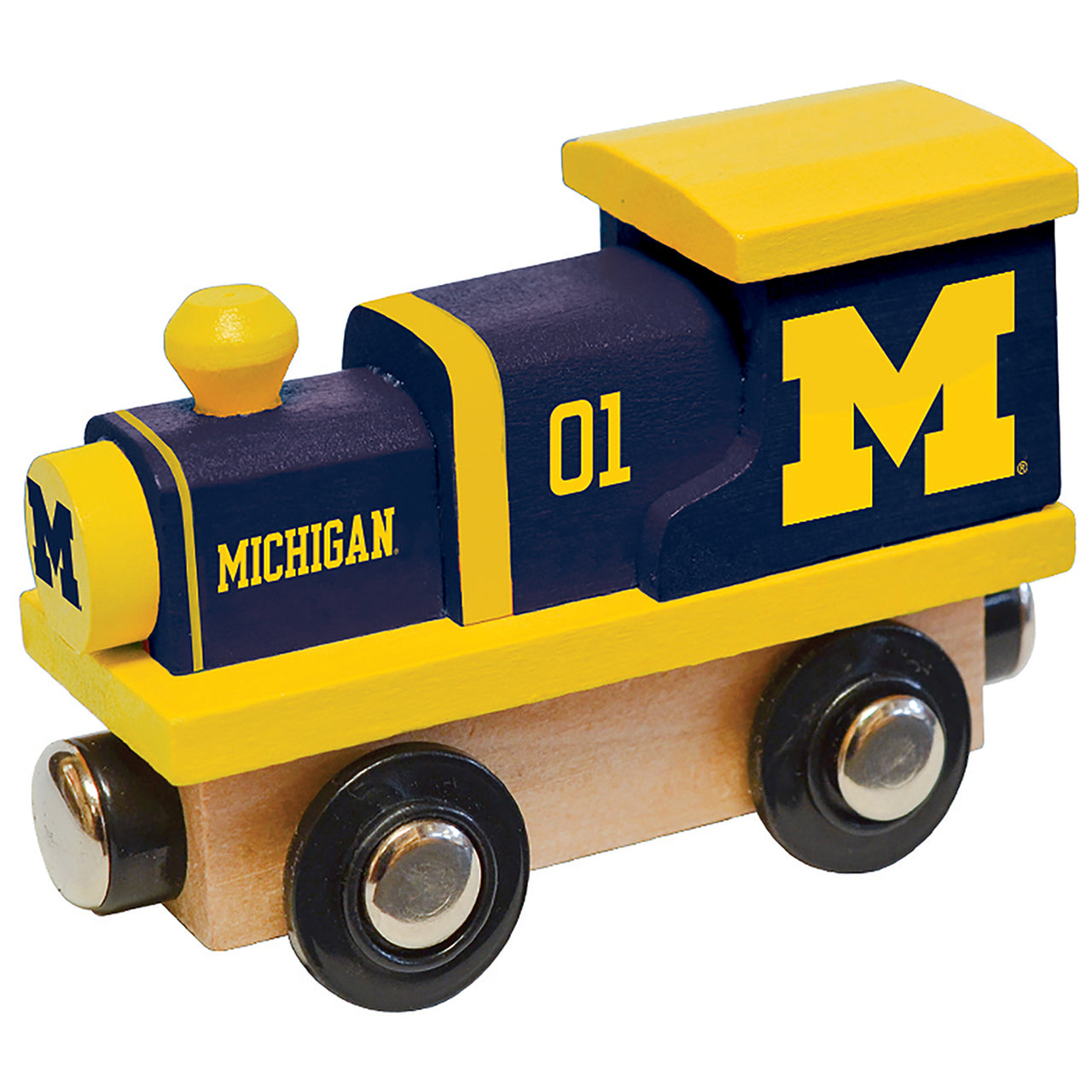 Michigan Wolverines Wooden Toy Train Engine by Masterpieces