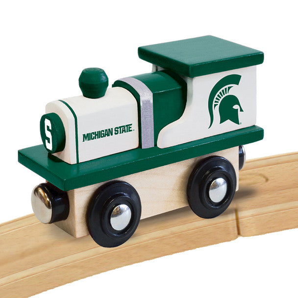 Michigan State Spartans Wooden Toy Train Engine by Masterpieces