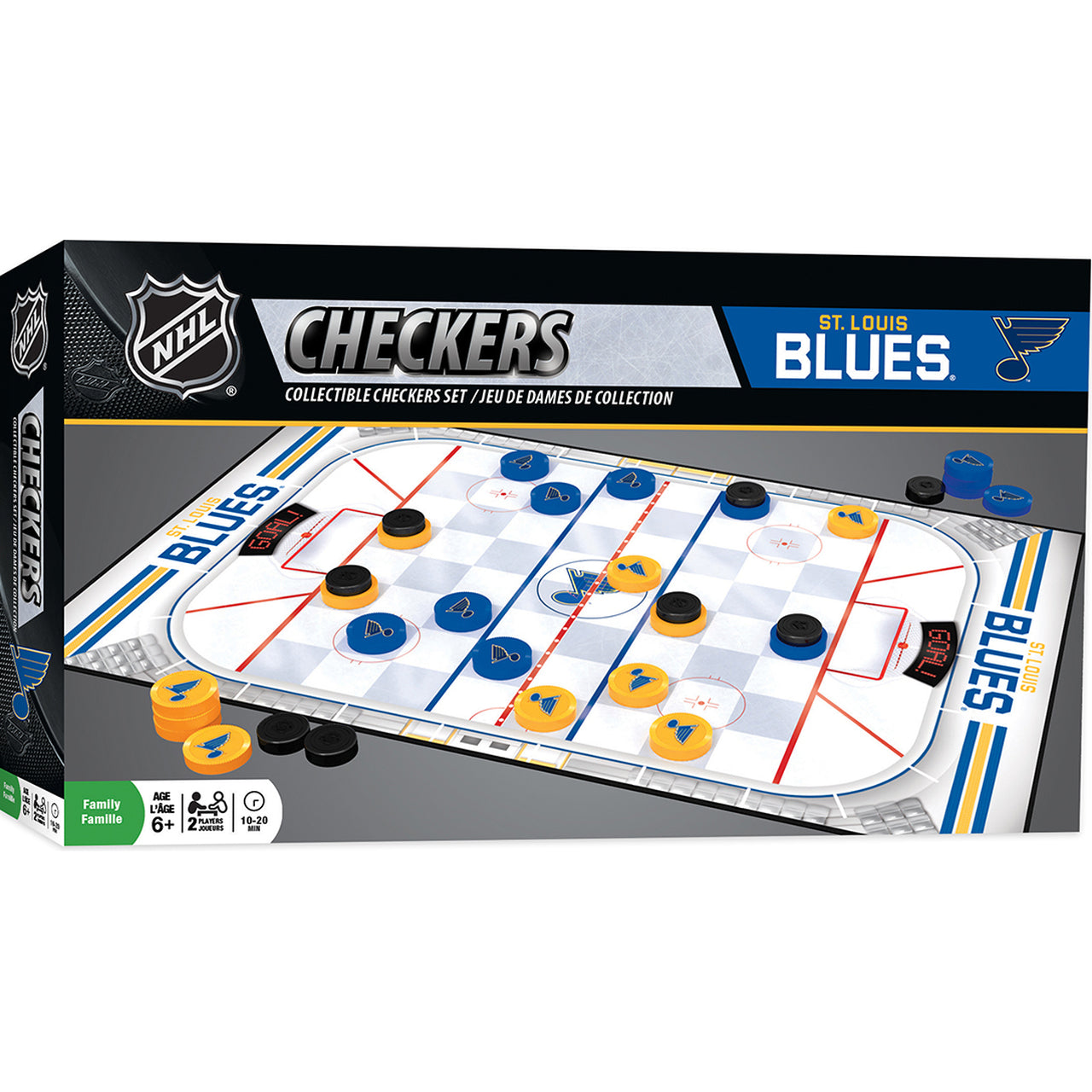 St. Louis Blues Checkers Board Game by Masterpieces