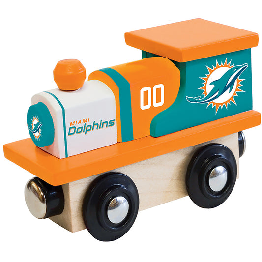 Miami Dolphins Wooden Toy Train Engine by Masterpieces