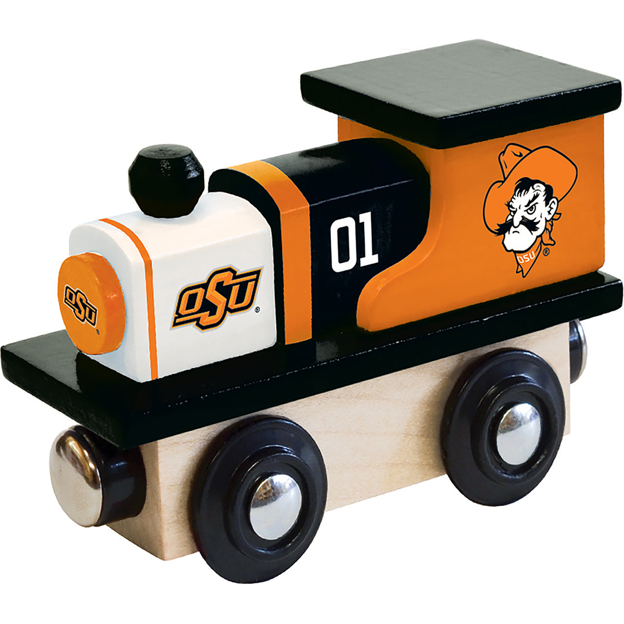 Oklahoma State Cowboys Wooden Toy Train Engine by Masterpieces