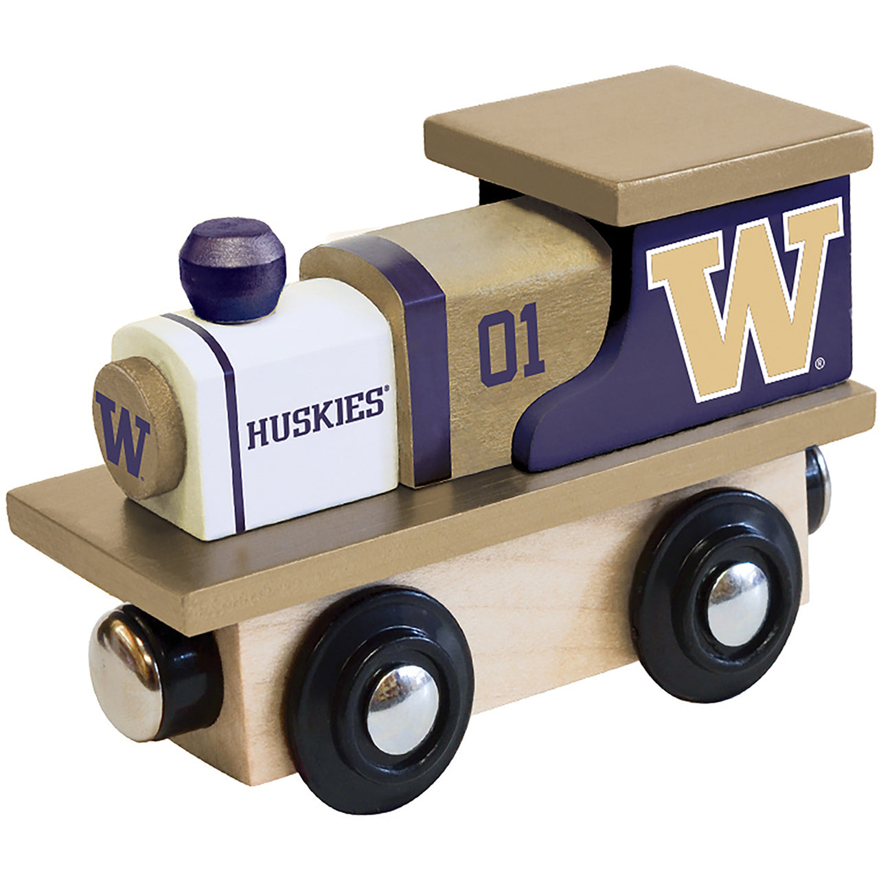 Washington Huskies Wooden Toy Train Engine by Masterpieces