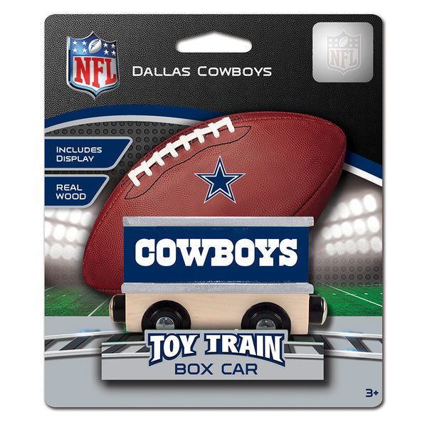 Dallas Cowboys Box Car Wooden Toy Train Engine by Masterpieces