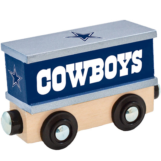 Dallas Cowboys Box Car Wooden Toy Train Engine by Masterpieces