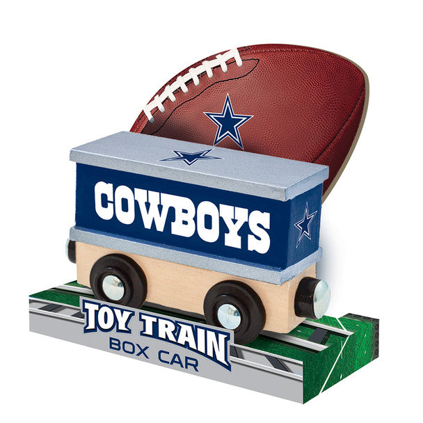 Dallas Cowboys Box Car Wooden Toy Train Engine by Masterpieces