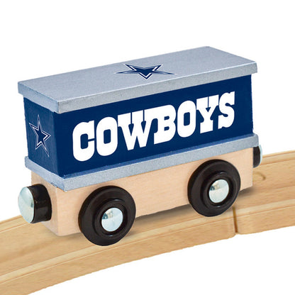 Dallas Cowboys Box Car Wooden Toy Train Engine by Masterpieces