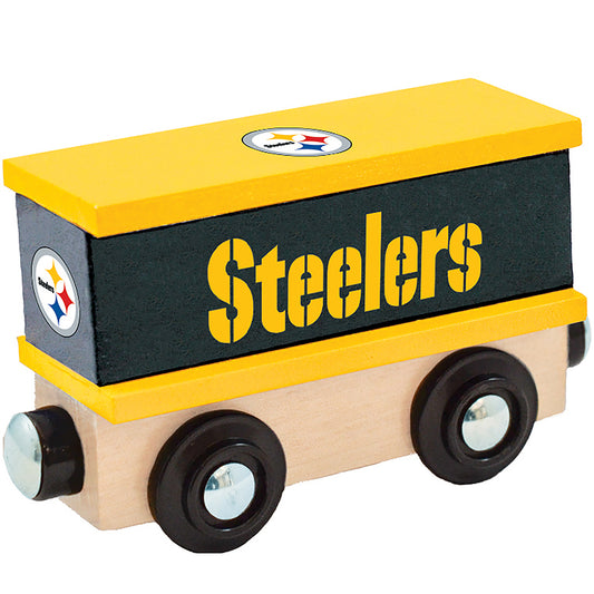 Pittsburgh Steelers Box Car Wooden Toy Train by Masterpieces