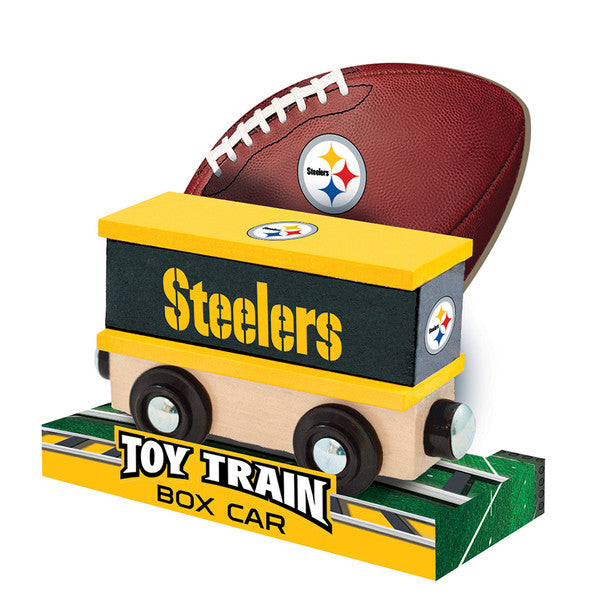 Pittsburgh Steelers Box Car Wooden Toy Train by Masterpieces