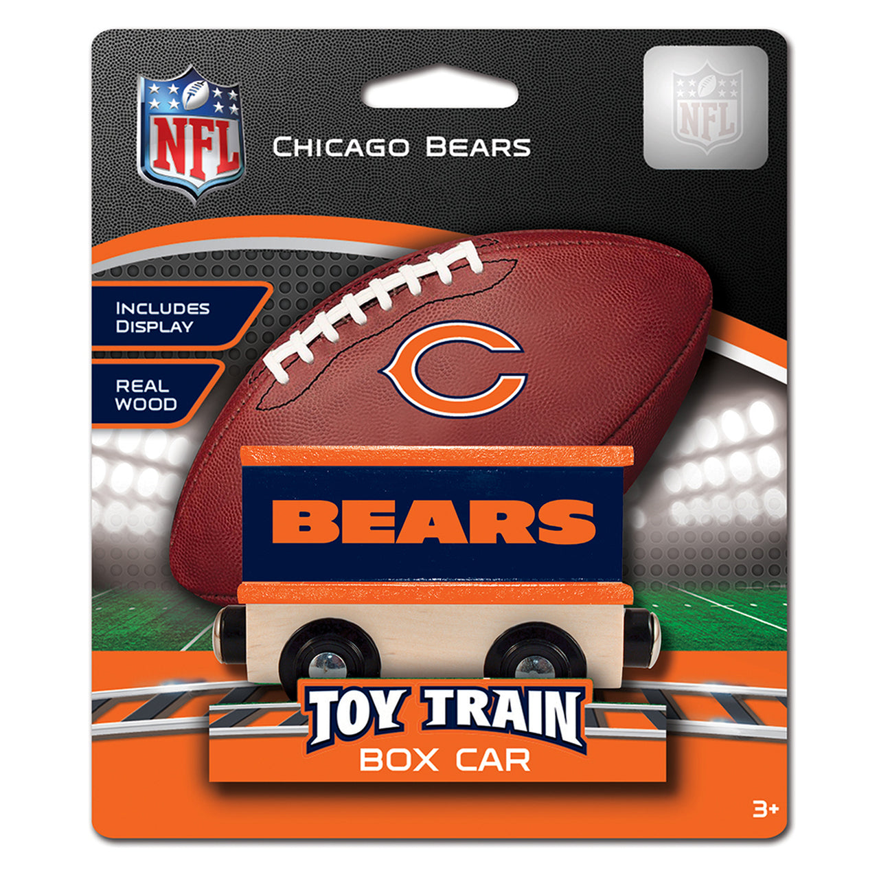 Chicago Bears Box Car Wooden Toy Train by Masterpieces