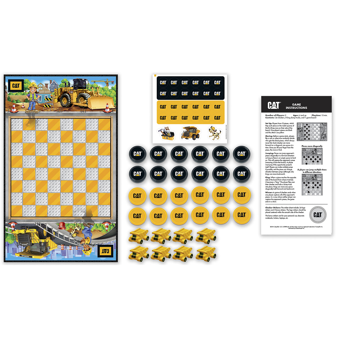 Caterpillar Checkers Board Game by Masterpieces