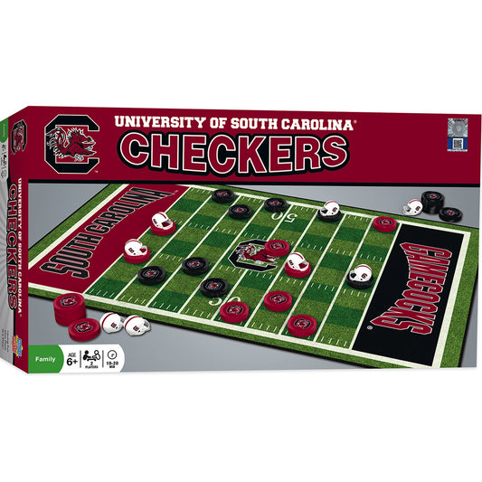 South Carolina Gamecocks Checkers Board Game by Masterpieces