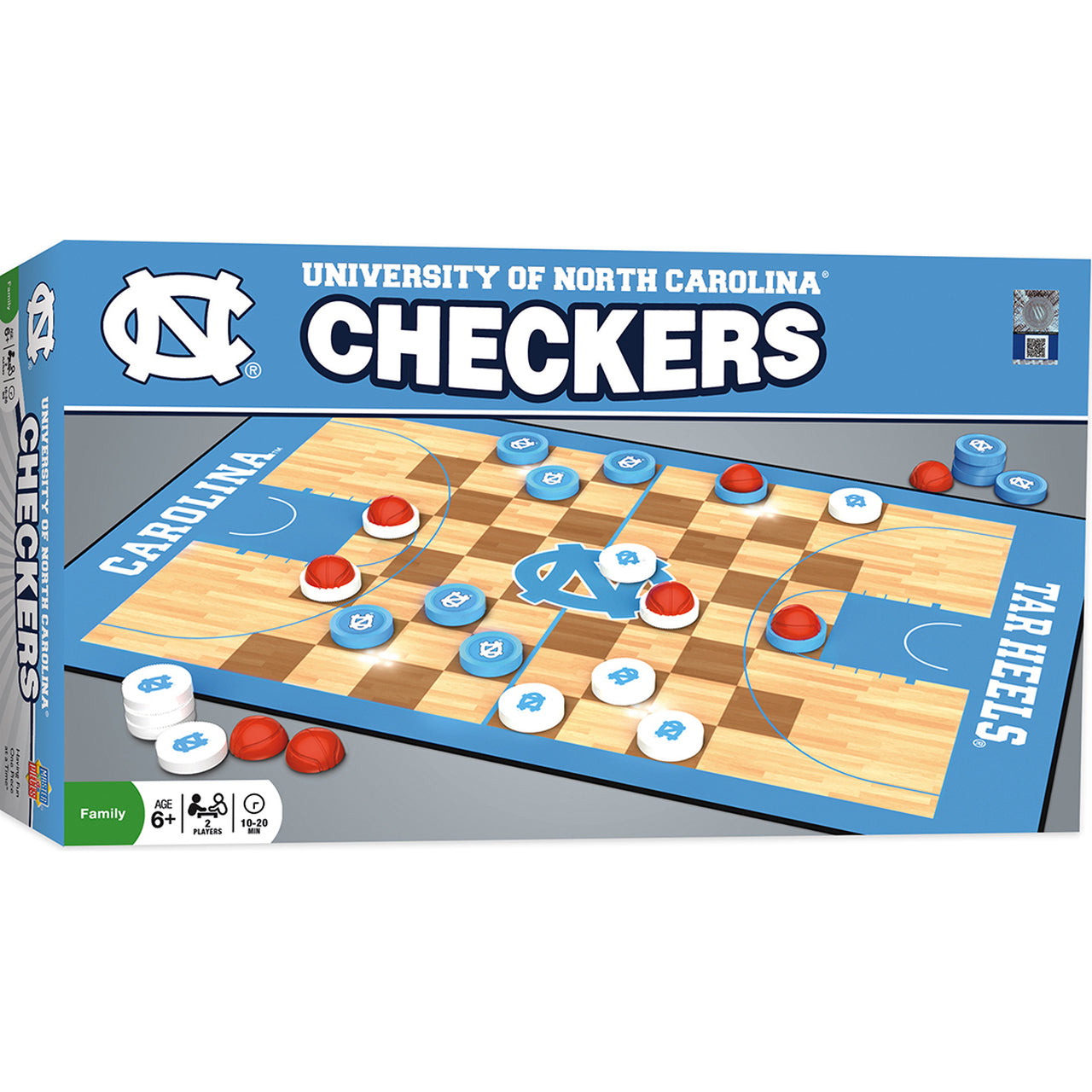 North Carolina Tar Heels Checkers Board Game by Masterpieces