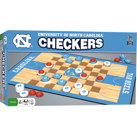 North Carolina Tar Heels Checkers Board Game by Masterpieces
