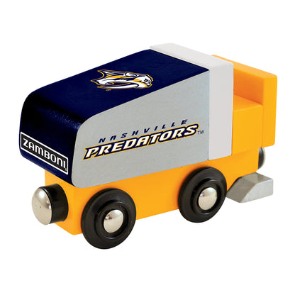 Nashville Predators Wooden Toy Zamboni Train Engine by Masterpieces