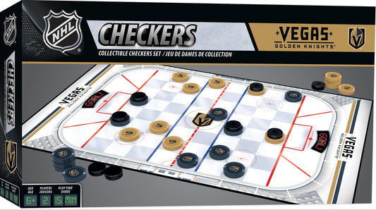 Vegas Golden Knights Checkers Board Game by Masterpieces