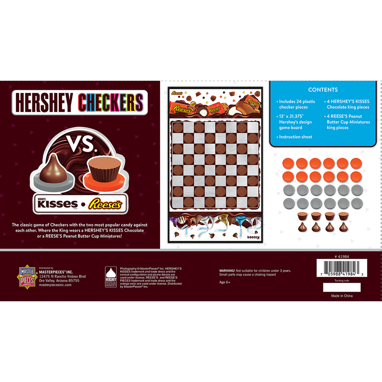 Hershey's Checkers Board Game by Masterpieces