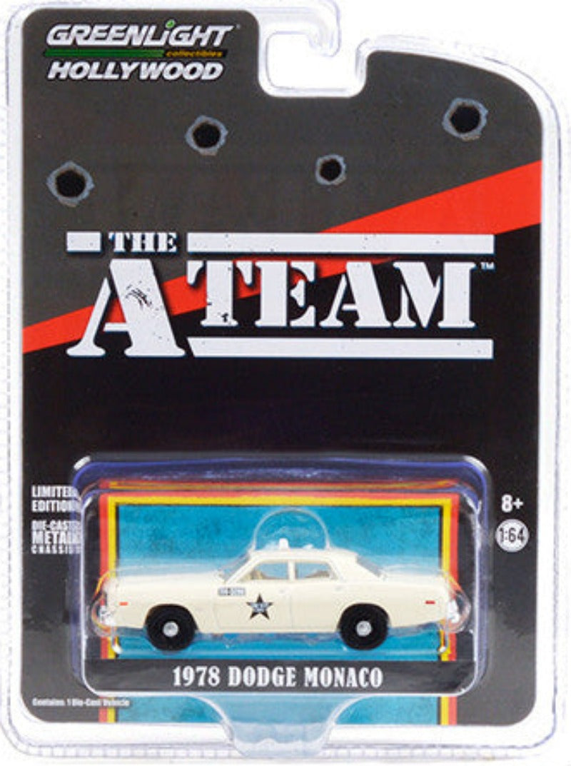 1978 Dodge Monaco Taxi Cream "Lone Star Cab Co." "The A-Team" (1983-1987) TV Series "Hollywood Special Edition" 1/64 Diecast Model Car by Greenlight