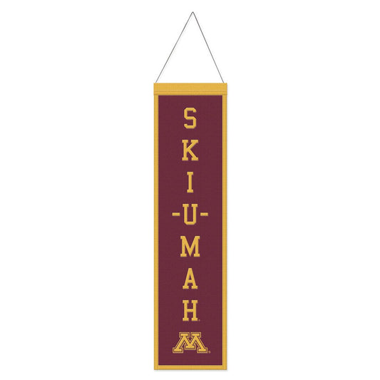 Minnesota Golden Gophers Heritage Slogan Design Wool Banner by Wincraft