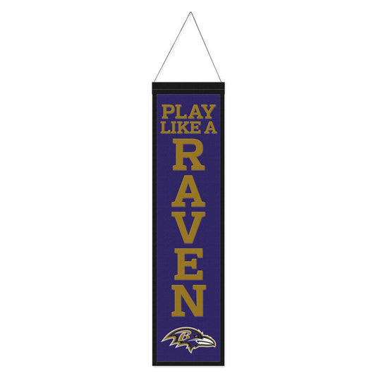 Baltimore Ravens Heritage Slogan Design Wool Banner by Wincraft
