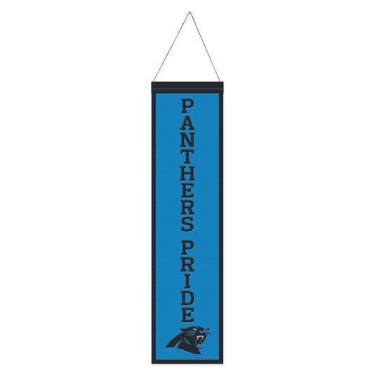 Carolina Panthers Embroidered Heritage Slogan Design Wool Banner by Wincraft