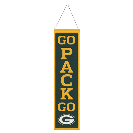 Green Bay Packers Heritage Slogan Design Wool Banner by Wincraft