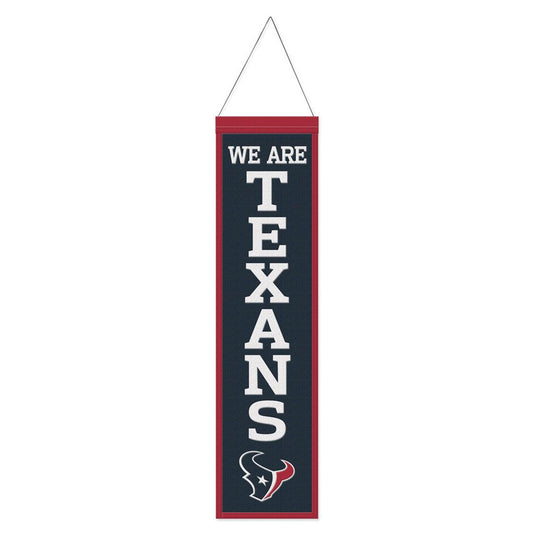 Houston Texans Heritage Slogan Design Wool Banner by Wincraft