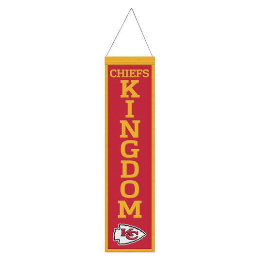 Kansas City Chiefs Heritage Slogan Design Wool Banner by Wincraft