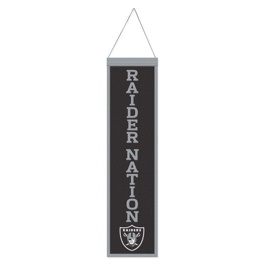 Las Vegas Raiders Heritage Slogan Design Wool Banner by Wincraft