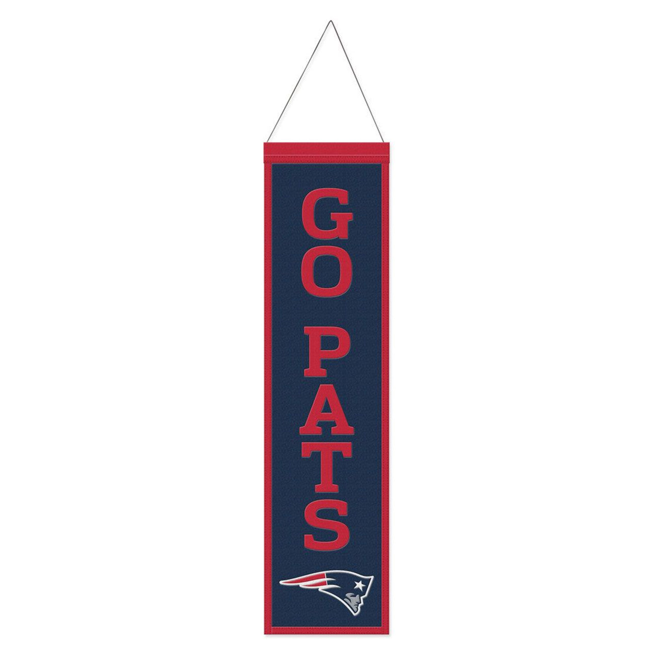 New England Patriots Heritage Slogan Design Wool Banner by Wincraft